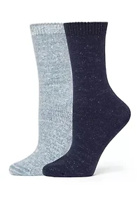 Sparkled Marled Crew Socks