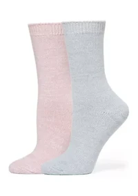 Sparkled Marled Crew Socks