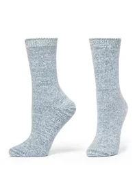 Sparkled Marled Crew Socks