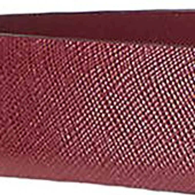 Charm Saffiano Leather Belt