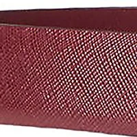 Charm Saffiano Leather Belt