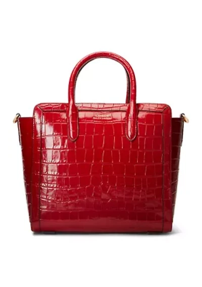 Embossed Leather Medium Tyler Tote