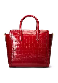 Embossed Leather Medium Tyler Tote