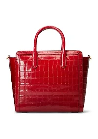 Embossed Leather Medium Tyler Tote