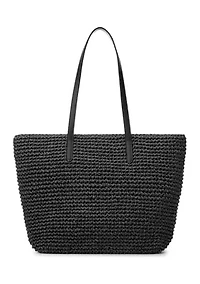 Crochet-Straw Medium Whitney Tote