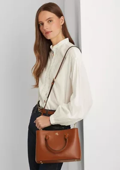 Leather Small Marcy Satchel