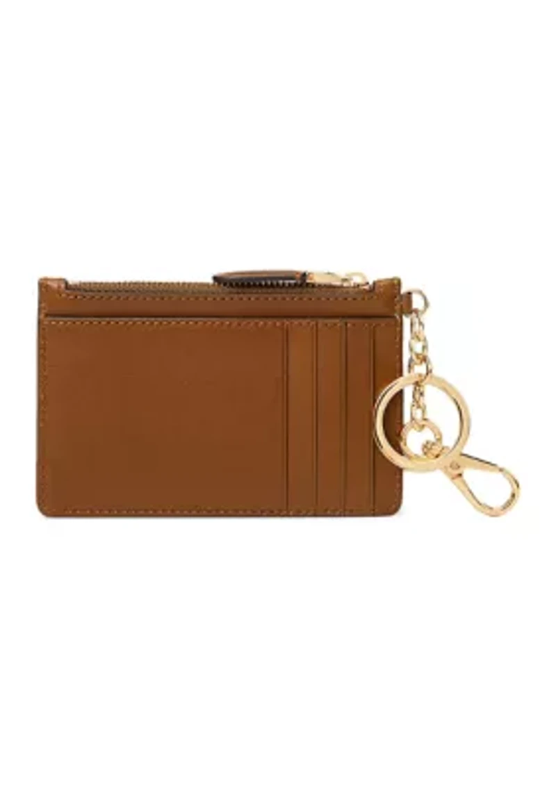 Leather Zip Card Case