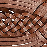 Women's Braided Leather Wide Belt