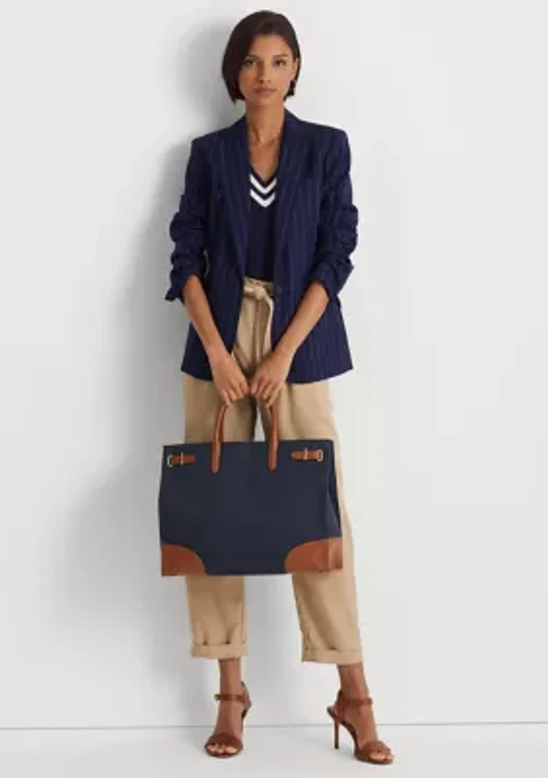 Print Canvas Large Devyn Tote Bag