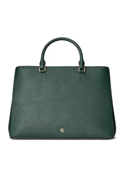 Crosshatch Leather Large Hanna Satchel