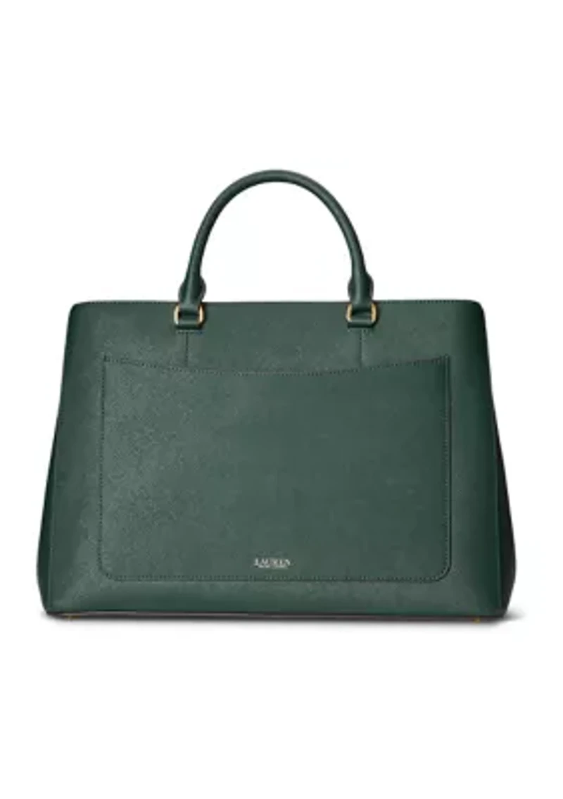 Crosshatch Leather Large Hanna Satchel