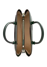 Crosshatch Leather Large Hanna Satchel