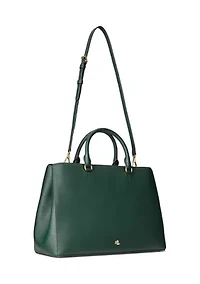 Crosshatch Leather Large Hanna Satchel