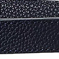 Pebbled Leather Skinny Belt