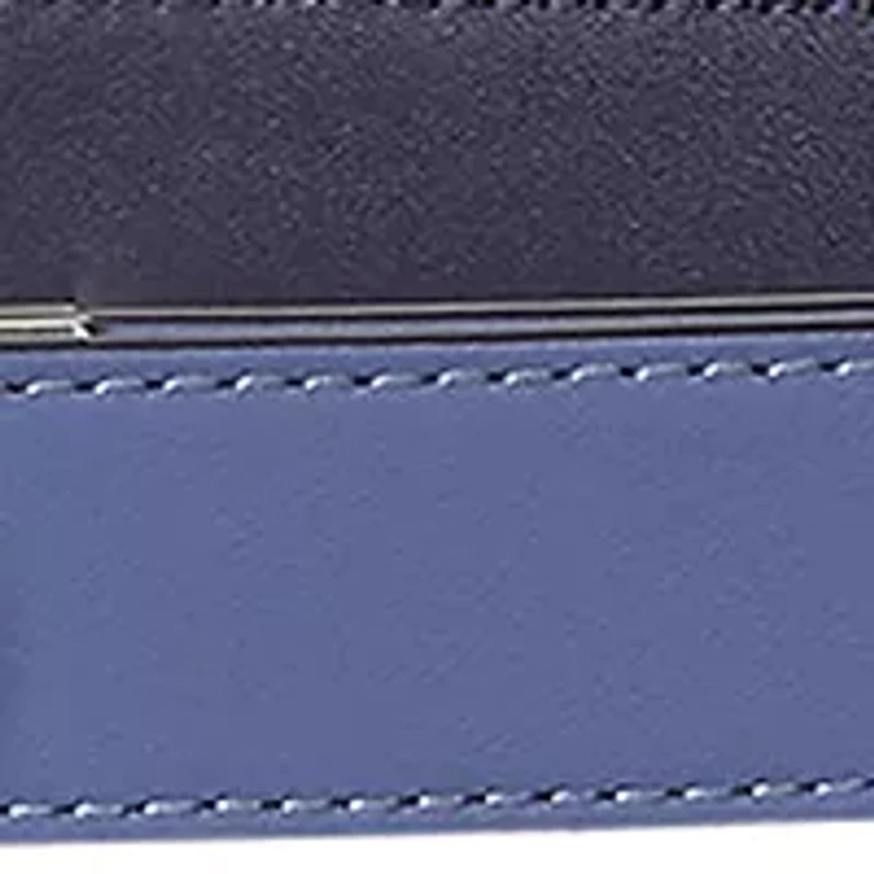 Oval-Logo Reversible Leather Skinny Belt