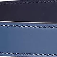 Oval-Logo Reversible Leather Skinny Belt