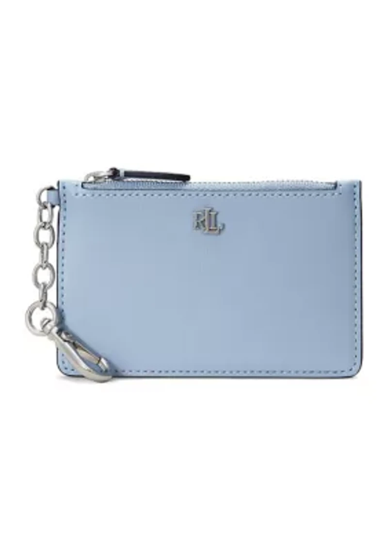 Leather Zip Card Case