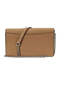 Pebbled Crossbody Turn-Lock Tech Case