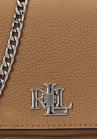 Pebbled Crossbody Turn-Lock Tech Case