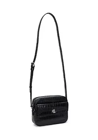Croc-Embossed Medium Marcy Camera Bag