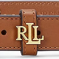 Logo Keeper Leather Skinny Belt