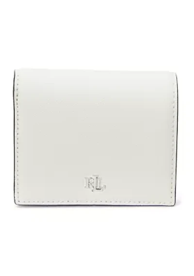 Crosshatch Leather Compact Wallet