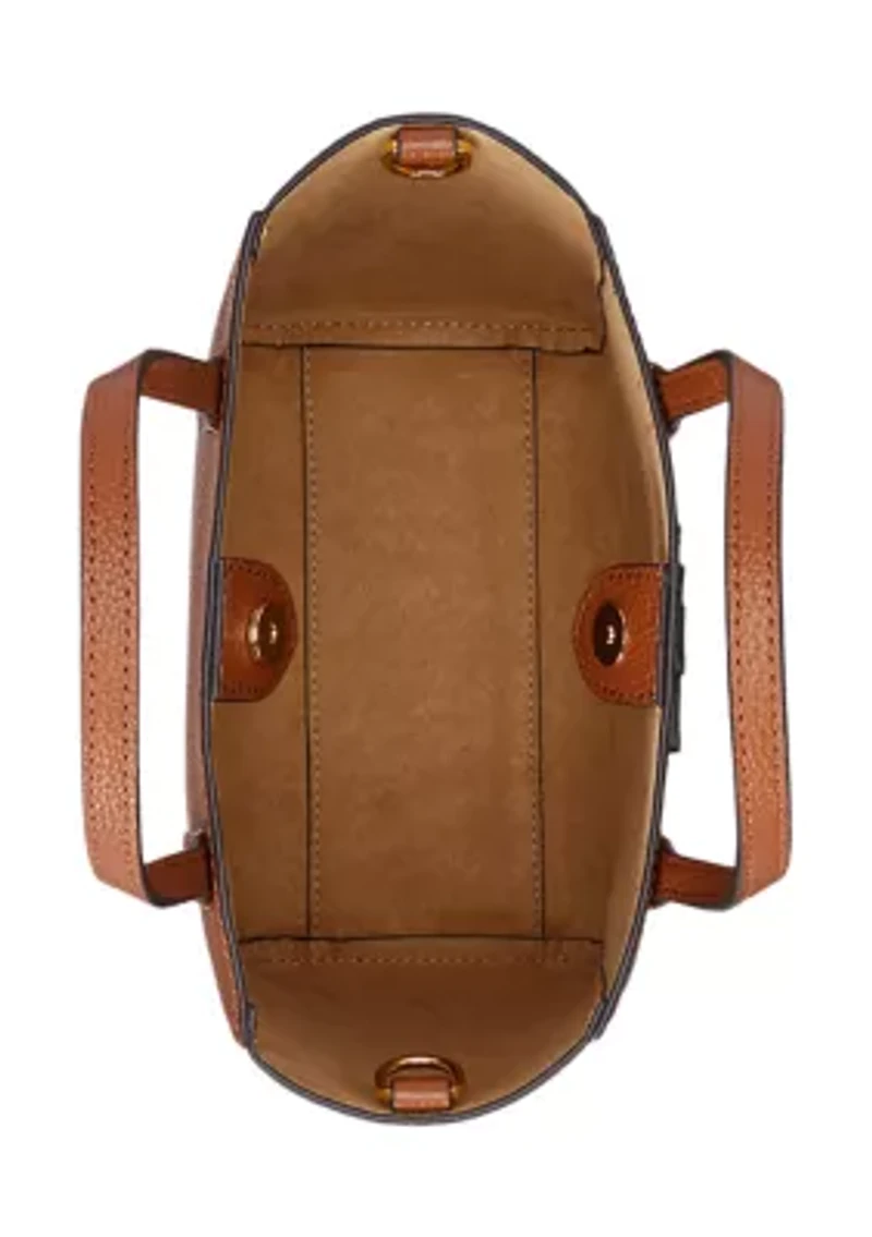 Pebbled Leather Small Cameryn Tote Bag