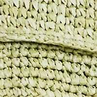 Mélange Woven Straw Medium Sophee Bag