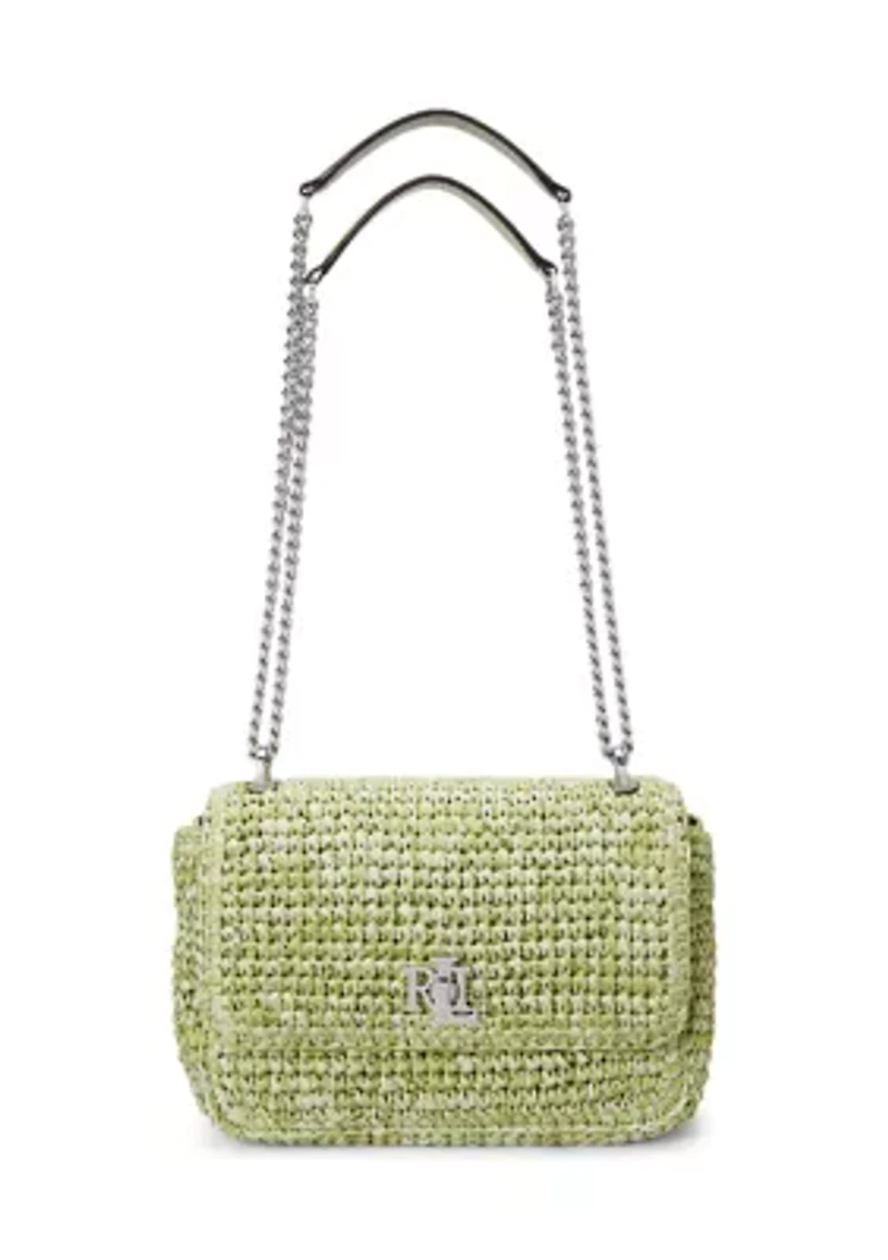 Mélange Woven Straw Medium Sophee Bag