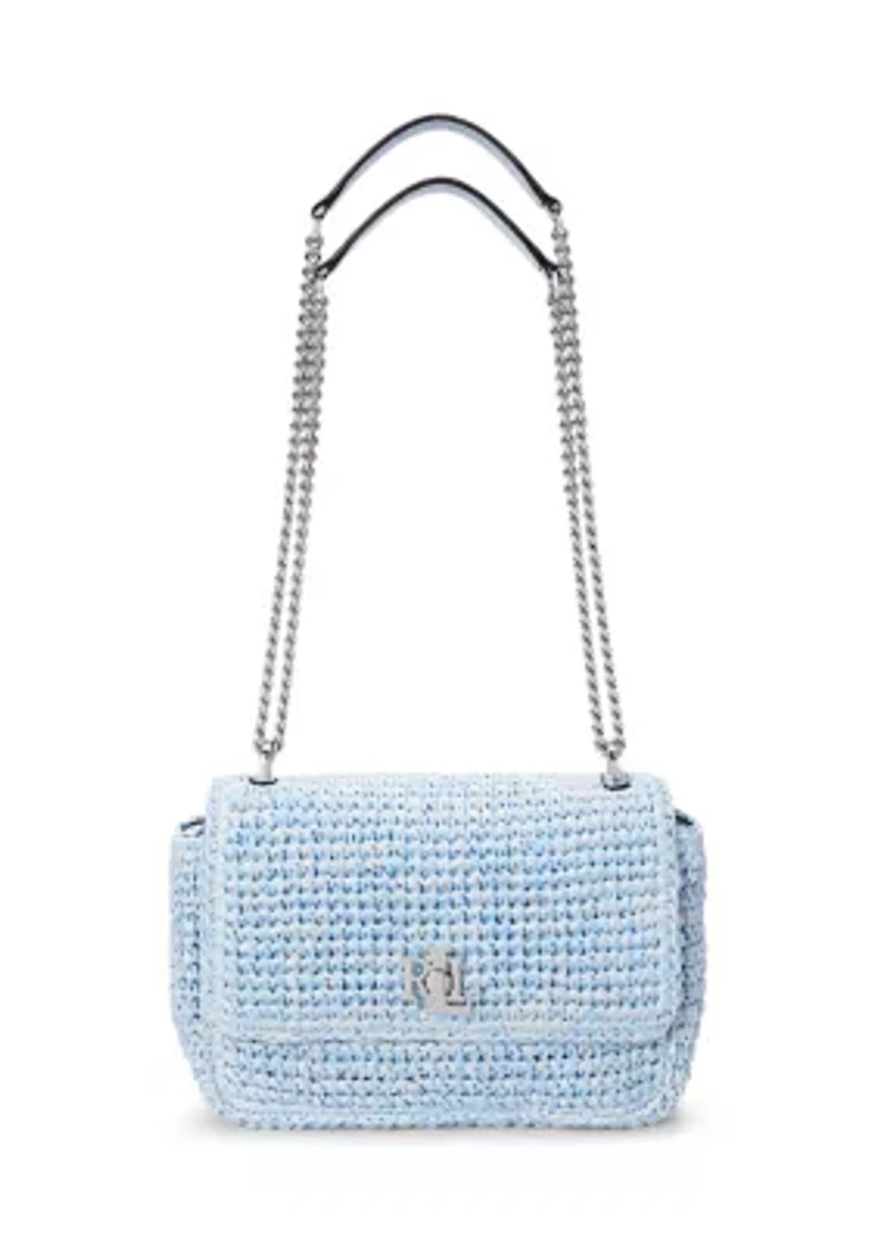 Mélange Woven Straw Medium Sophee Bag