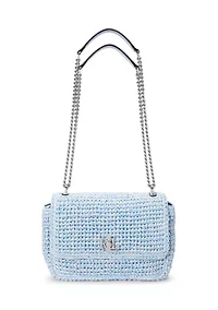 Mélange Woven Straw Medium Sophee Bag