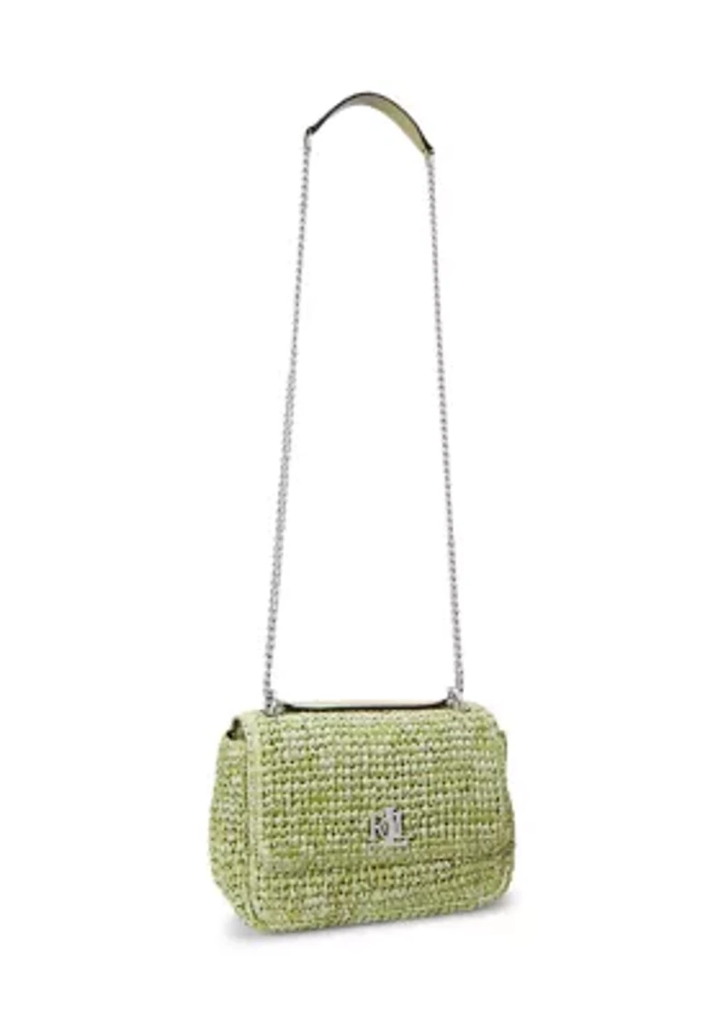 Mélange Woven Straw Medium Sophee Bag