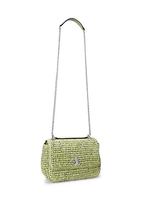 Mélange Woven Straw Medium Sophee Bag