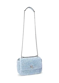 Mélange Woven Straw Medium Sophee Bag