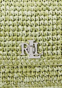 Mélange Woven Straw Medium Sophee Bag