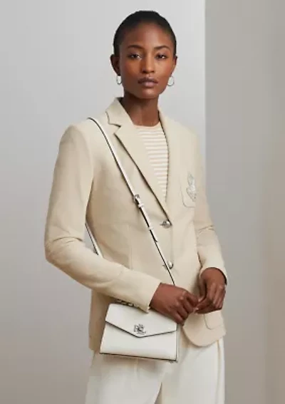 Crosshatch Leather Small Farrah Satchel