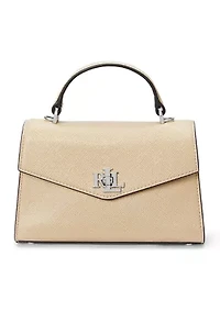 Crosshatch Leather Small Farrah Satchel