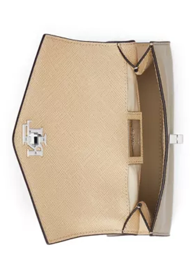 Crosshatch Leather Small Farrah Satchel