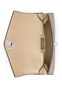Crosshatch Leather Small Farrah Satchel