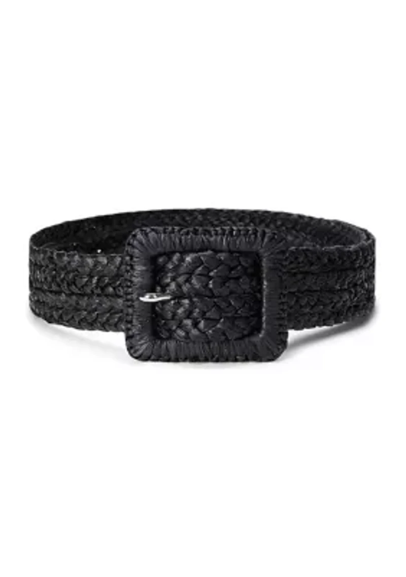 Raffia Wide Belt