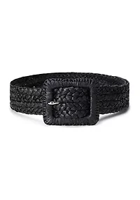 Raffia Wide Belt