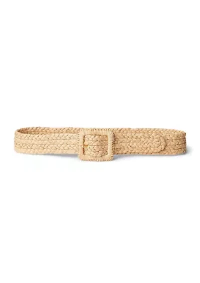 Raffia Wide Belt
