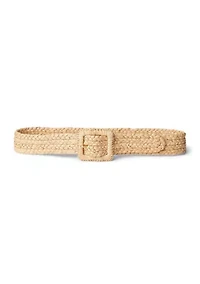 Raffia Wide Belt