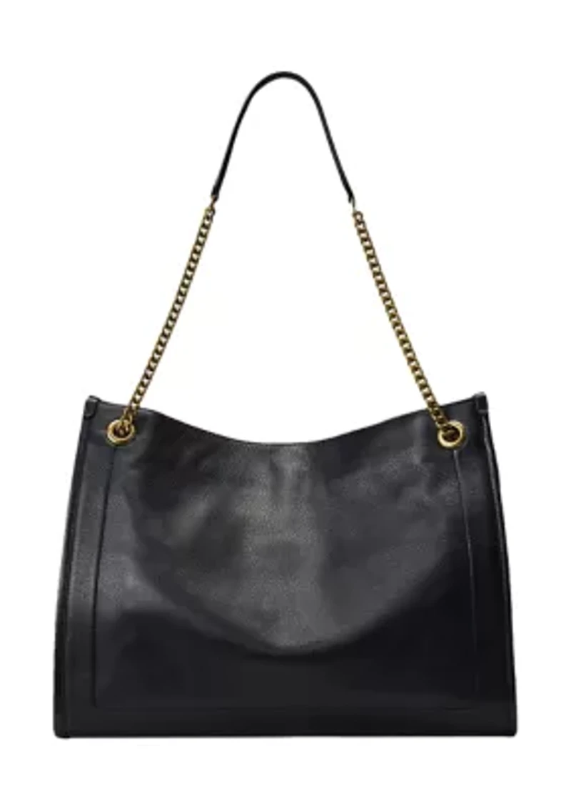Pebbled Leather Large Bradley Tote Bag