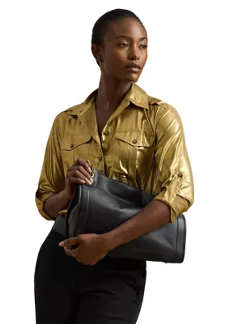 Pebbled Leather Large Bradley Tote Bag