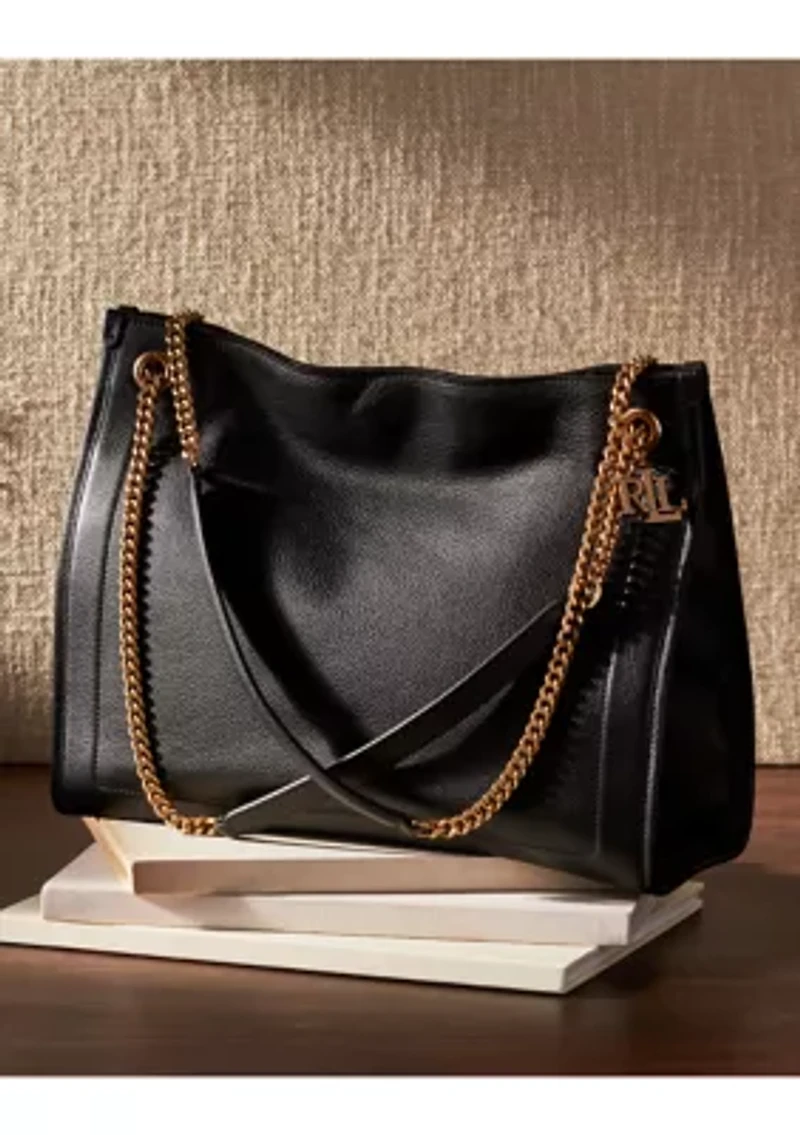 Pebbled Leather Large Bradley Tote Bag