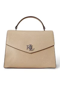 Crosshatch Leather Large Farrah Satchel