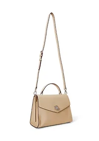 Crosshatch Leather Large Farrah Satchel