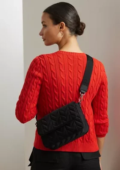 Crosshatch Medium Schylar Shoulder Bag