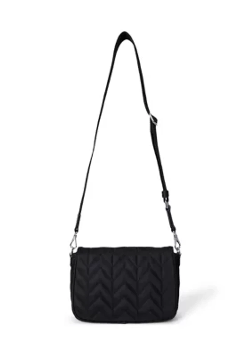 Crosshatch Medium Schylar Shoulder Bag